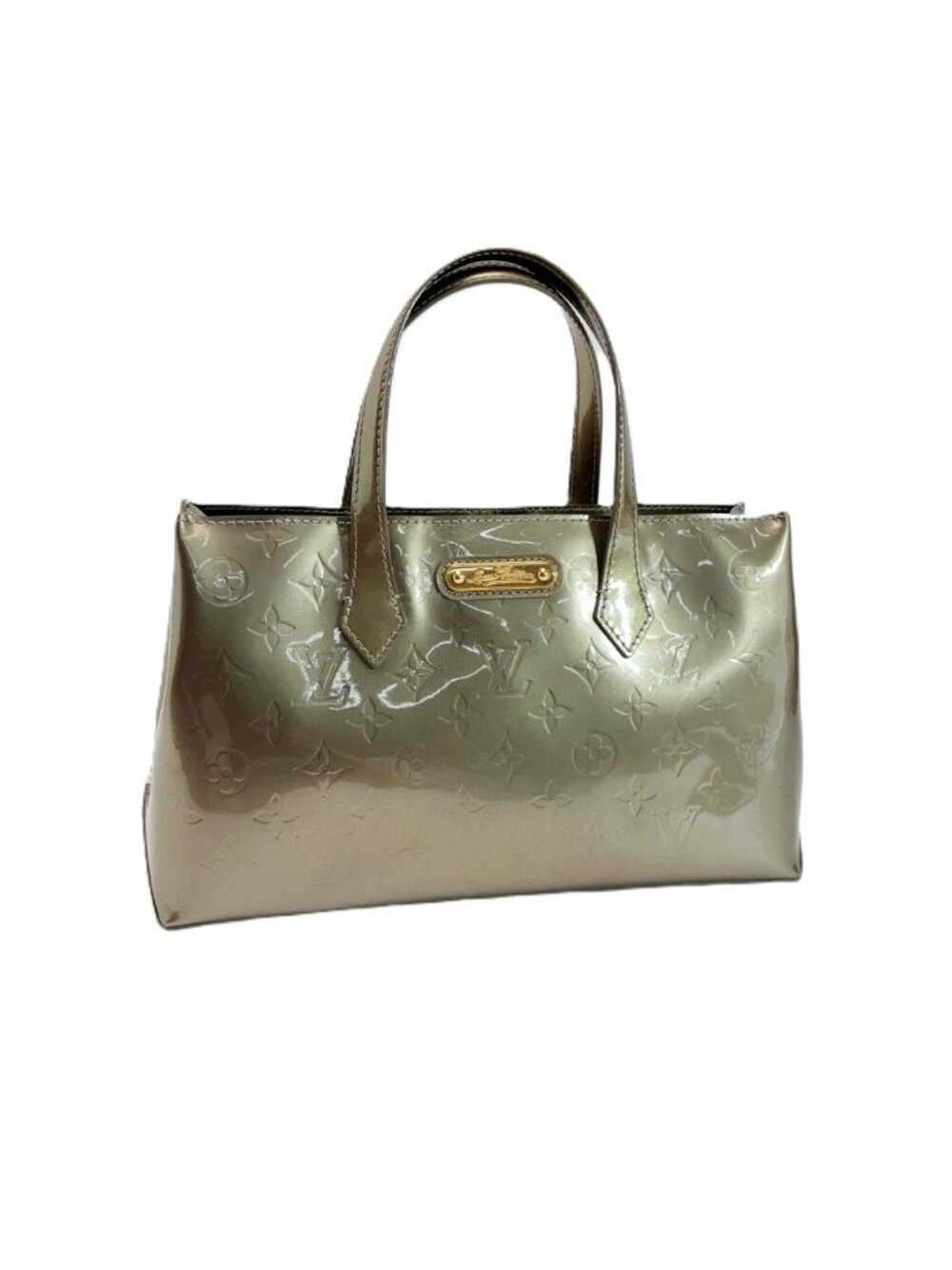 Louis Vuitton Vernis Wilshire Green Tote Bag